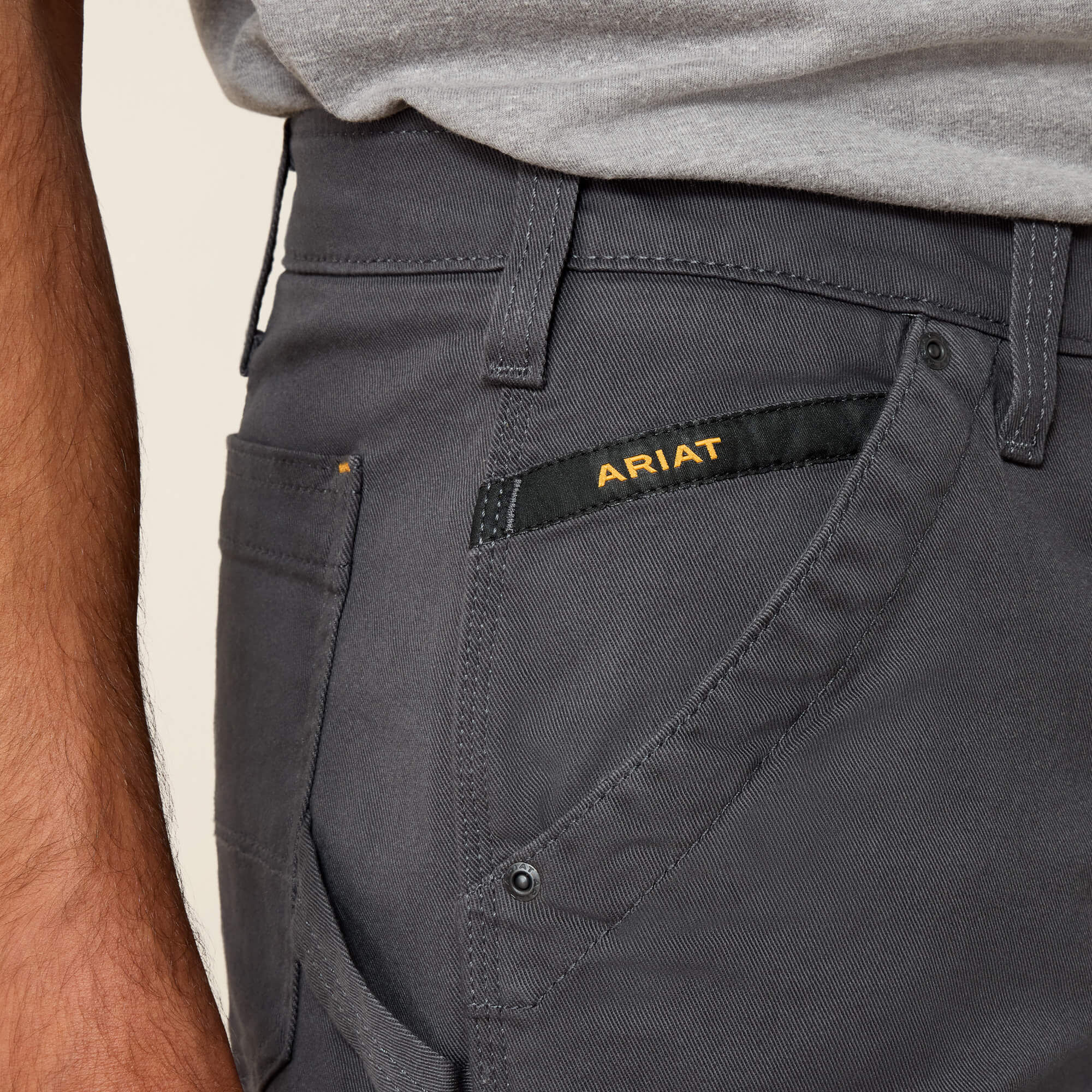 Ariat / Rebar M4 Relaxed DuraStretch Washed Twill Dungaree Boot Cut Pant