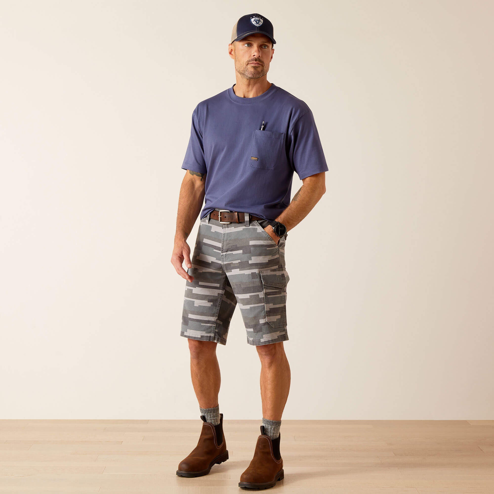 Ariat / Rebar DuraStretch Made Tough Cargo 11" Short