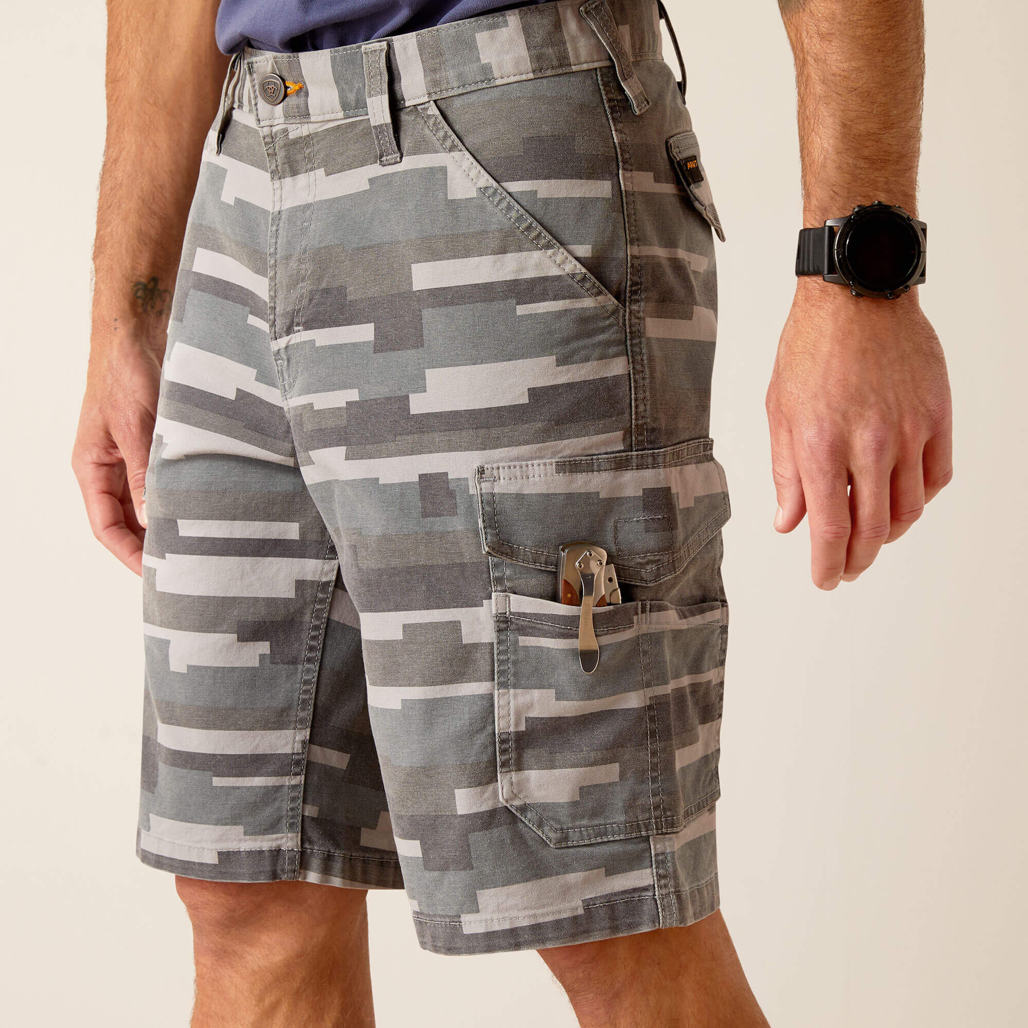 Ariat / Rebar DuraStretch Made Tough Cargo 11" Short