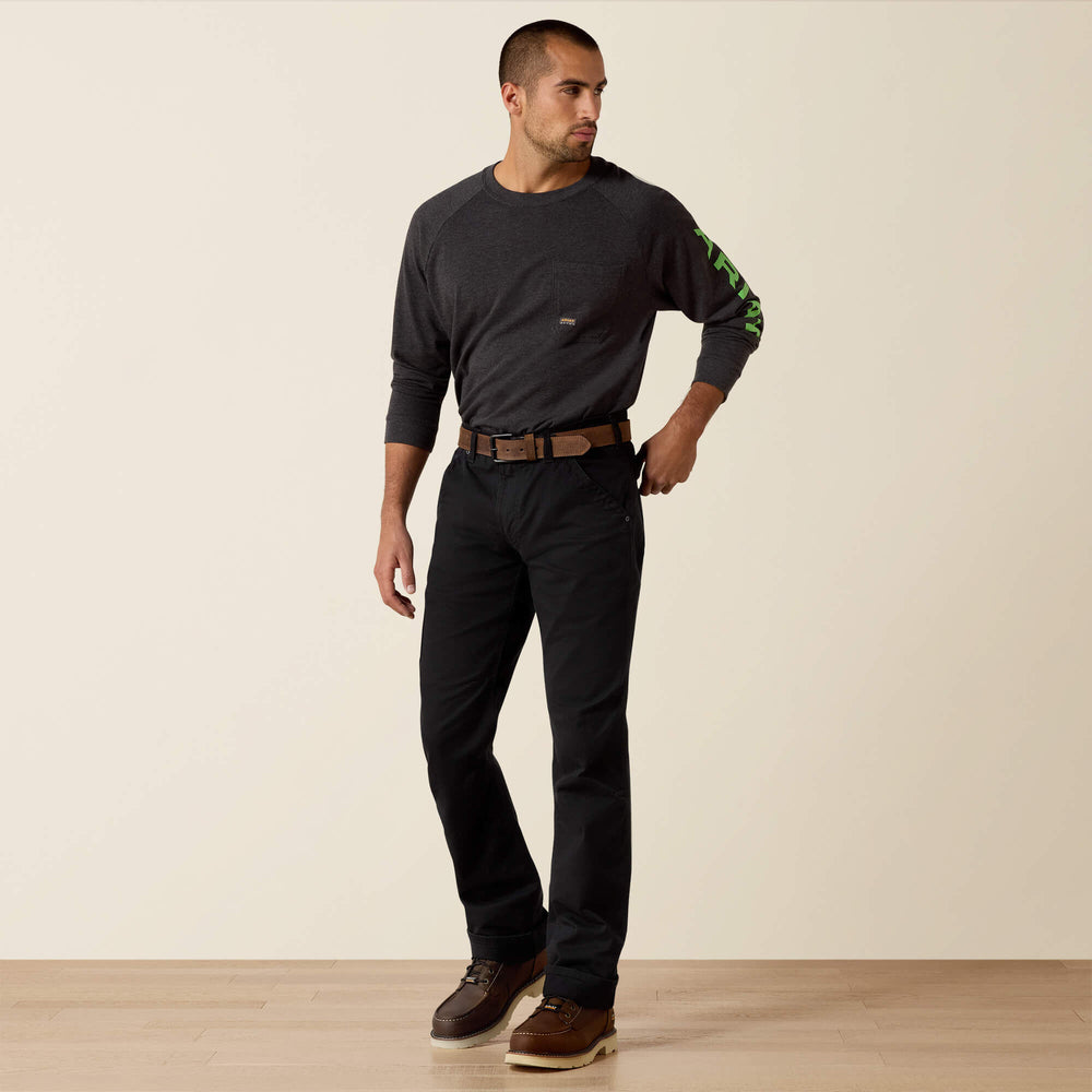 Ariat / Rebar M5 Straight DuraStretch Washed Twill Dungaree Straight Leg Pant