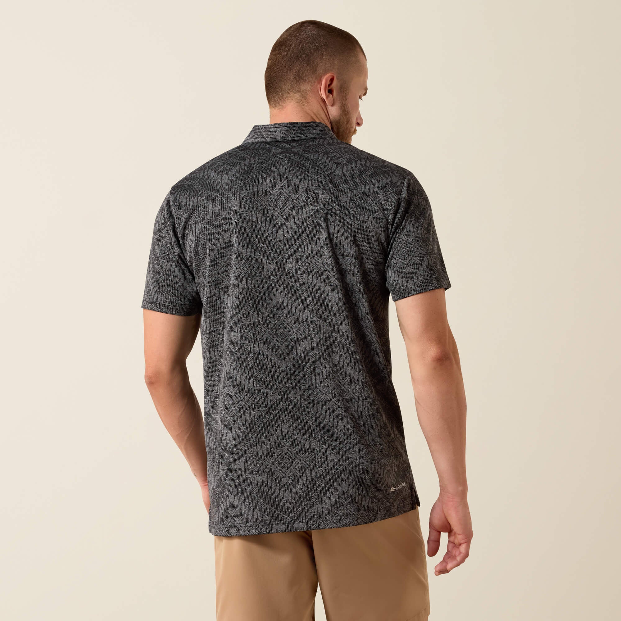 Ariat / Jacquard Printed Fitted Polo