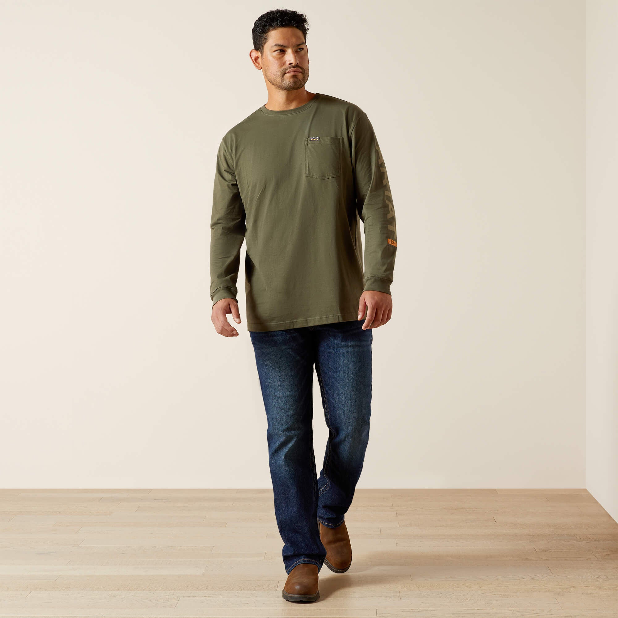 Ariat / Rebar Cotton Strong Standard Logo Pocket T-Shirt