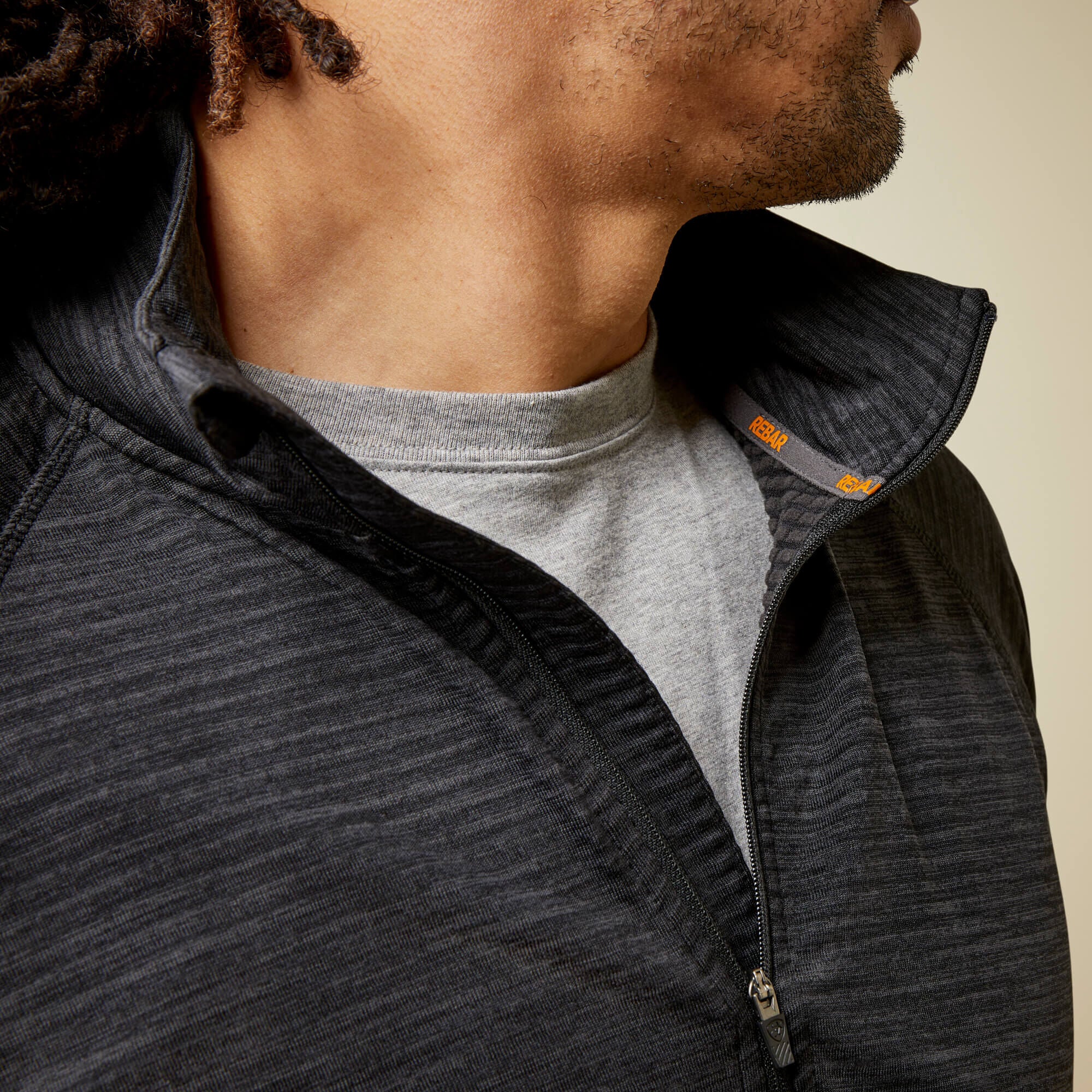 Ariat / Rebar Gridwork Baselayer 1/4 Zip T-Shirt