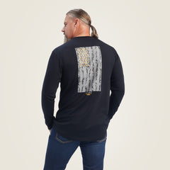 Ariat / Rebar Workman Reflective Flag Graphic T-Shirt