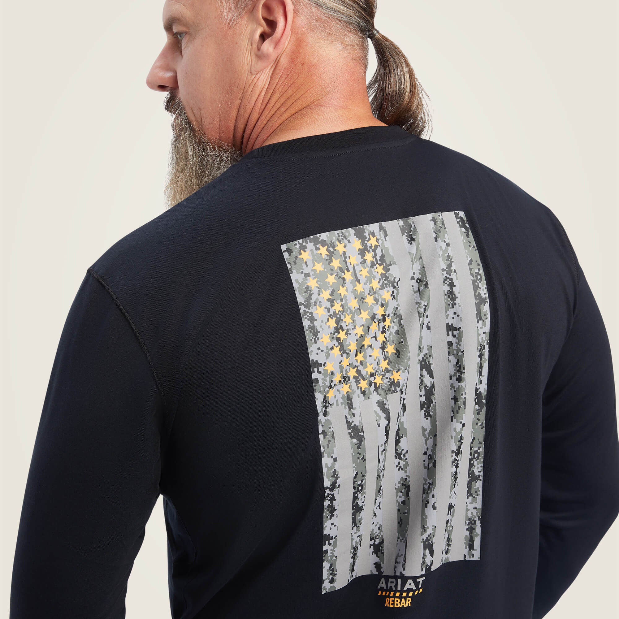 Ariat / Rebar Workman Reflective Flag Graphic T-Shirt