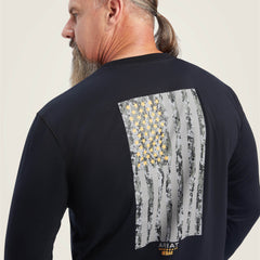 Ariat / Rebar Workman Reflective Flag Graphic T-Shirt