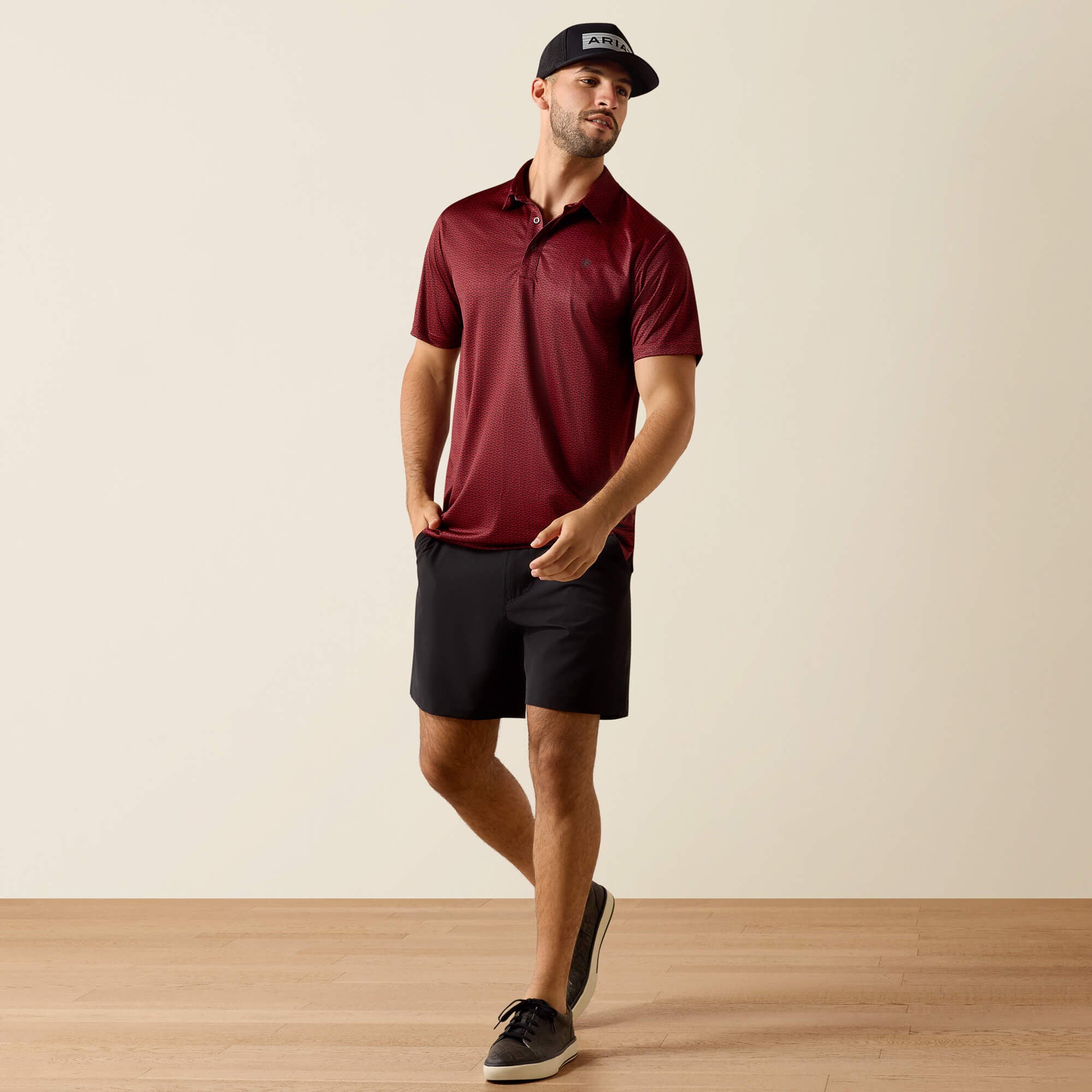 Ariat / All Over Print Fitted Polo