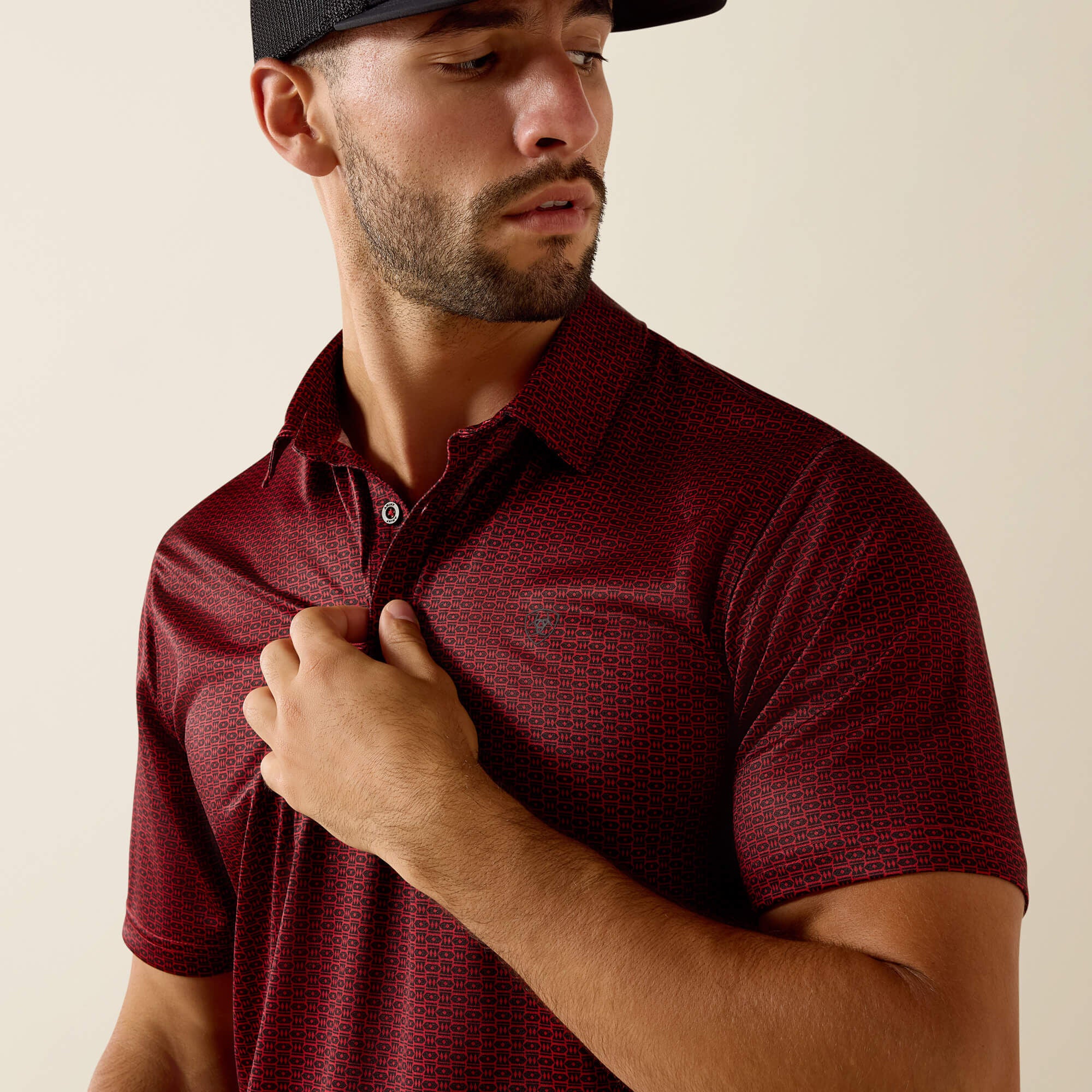 Ariat / All Over Print Fitted Polo