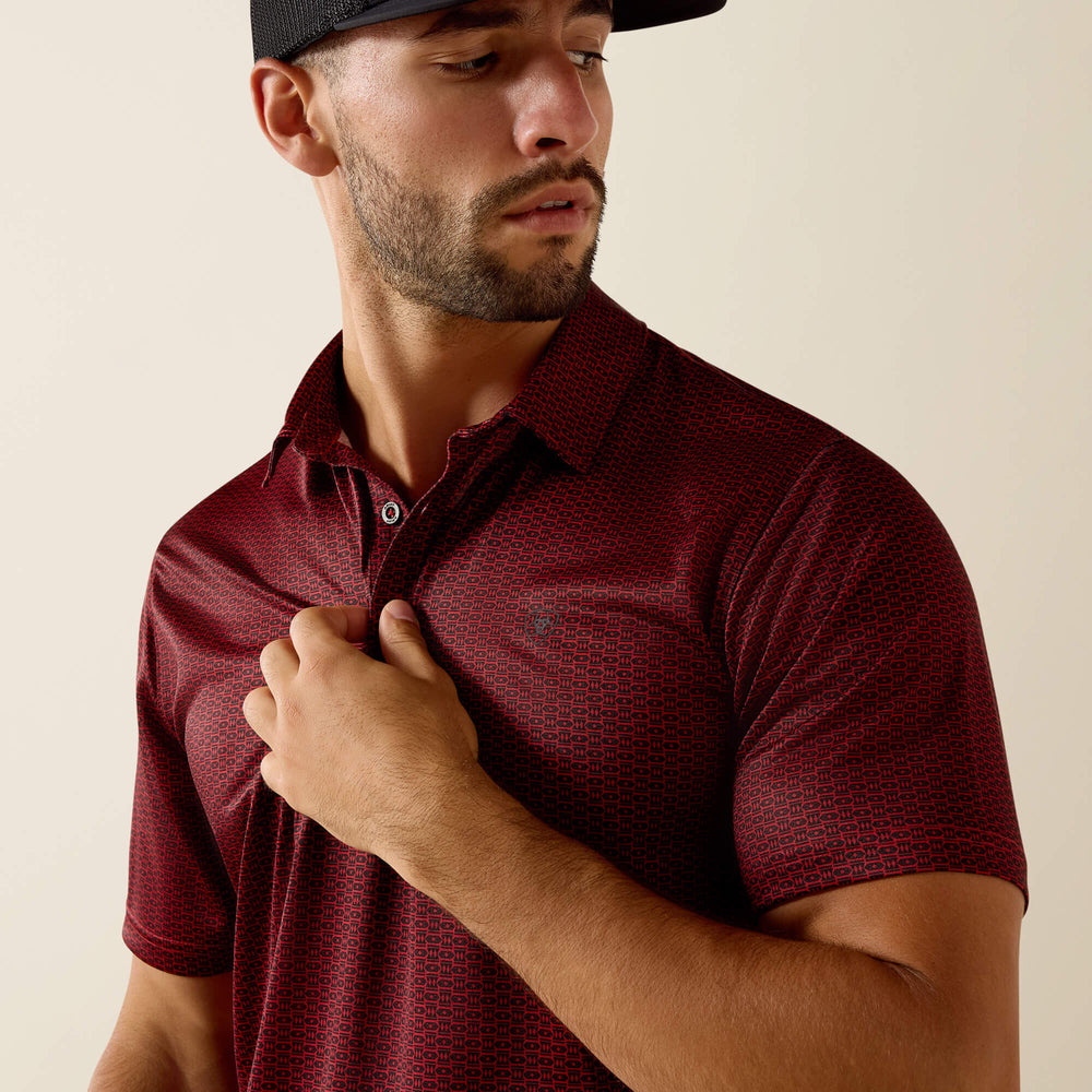 Ariat / All Over Print Fitted Polo