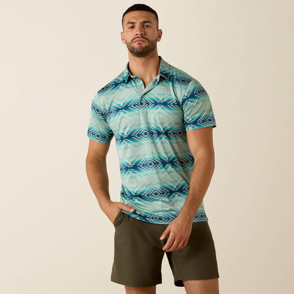 Ariat / All Over Print Heathered Classic Fit Polo