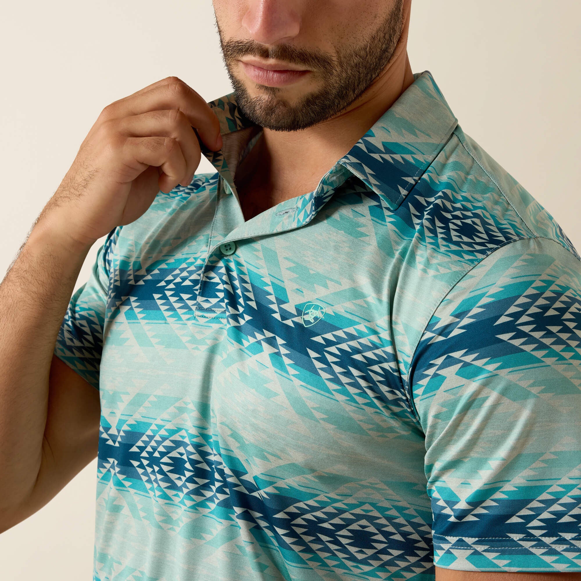 Ariat / All Over Print Heathered Classic Fit Polo