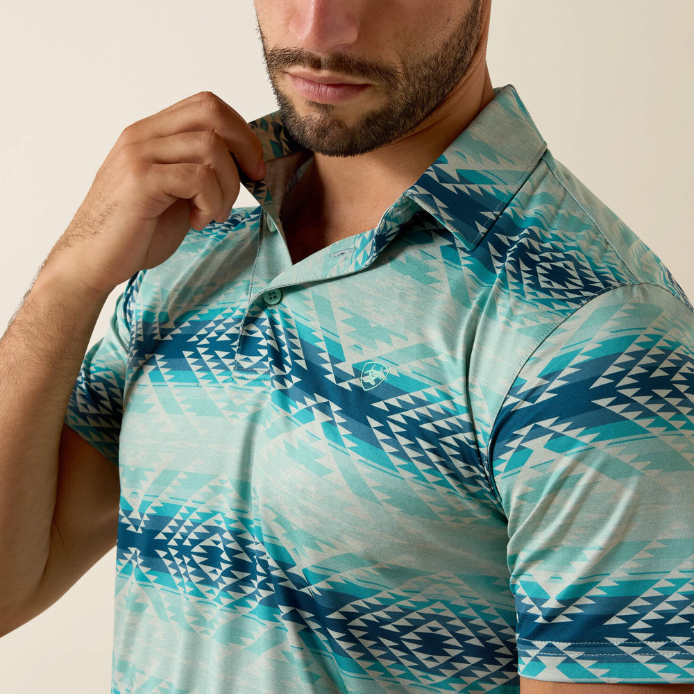 Ariat / All Over Print Heathered Classic Fit Polo