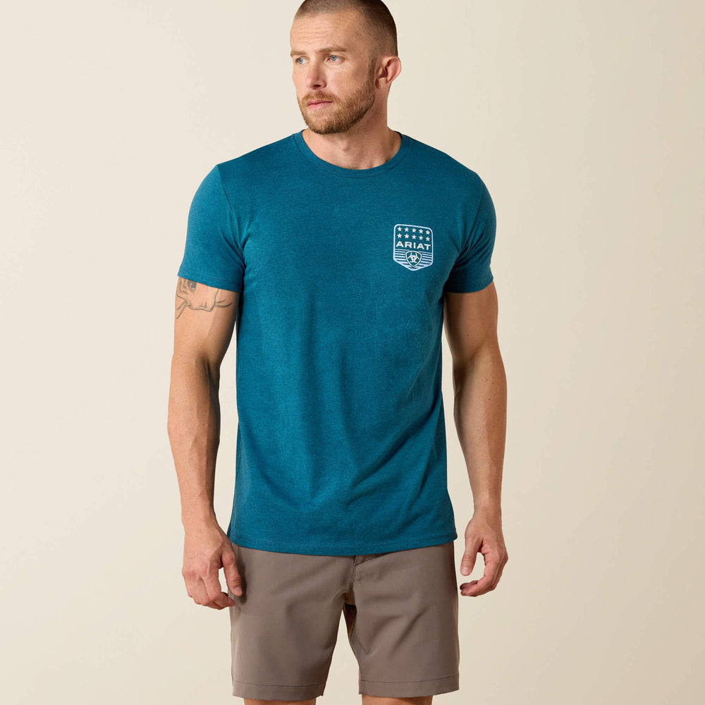 Ariat / Ariat Stripe Patriotic Badge T-Shirt