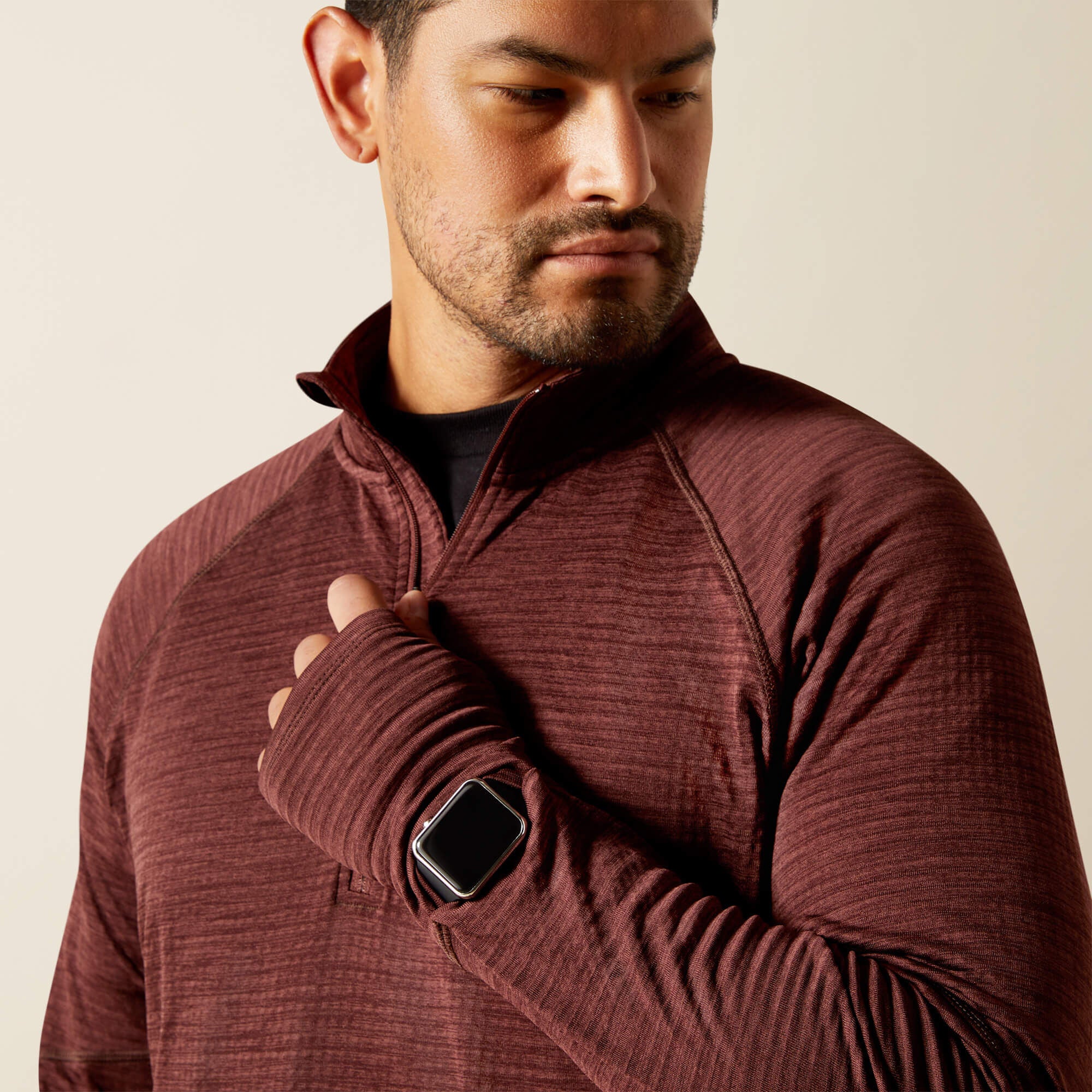 Ariat / Rebar Gridwork Baselayer 1/4 Zip T-Shirt