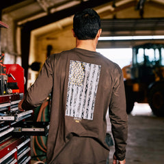 Ariat / Rebar Workman Reflective Flag Graphic T-Shirt