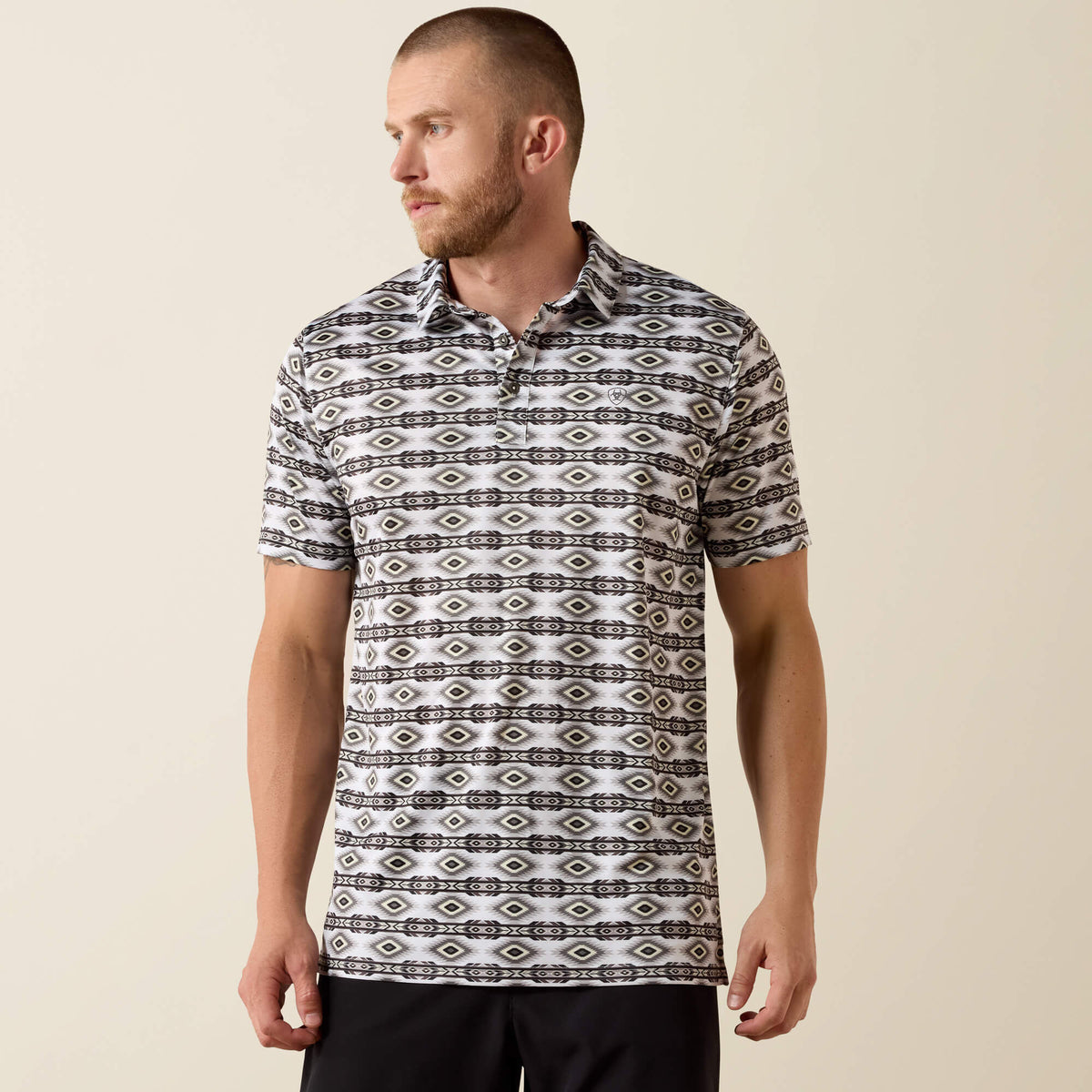 Ariat / All Over Print Fitted Polo