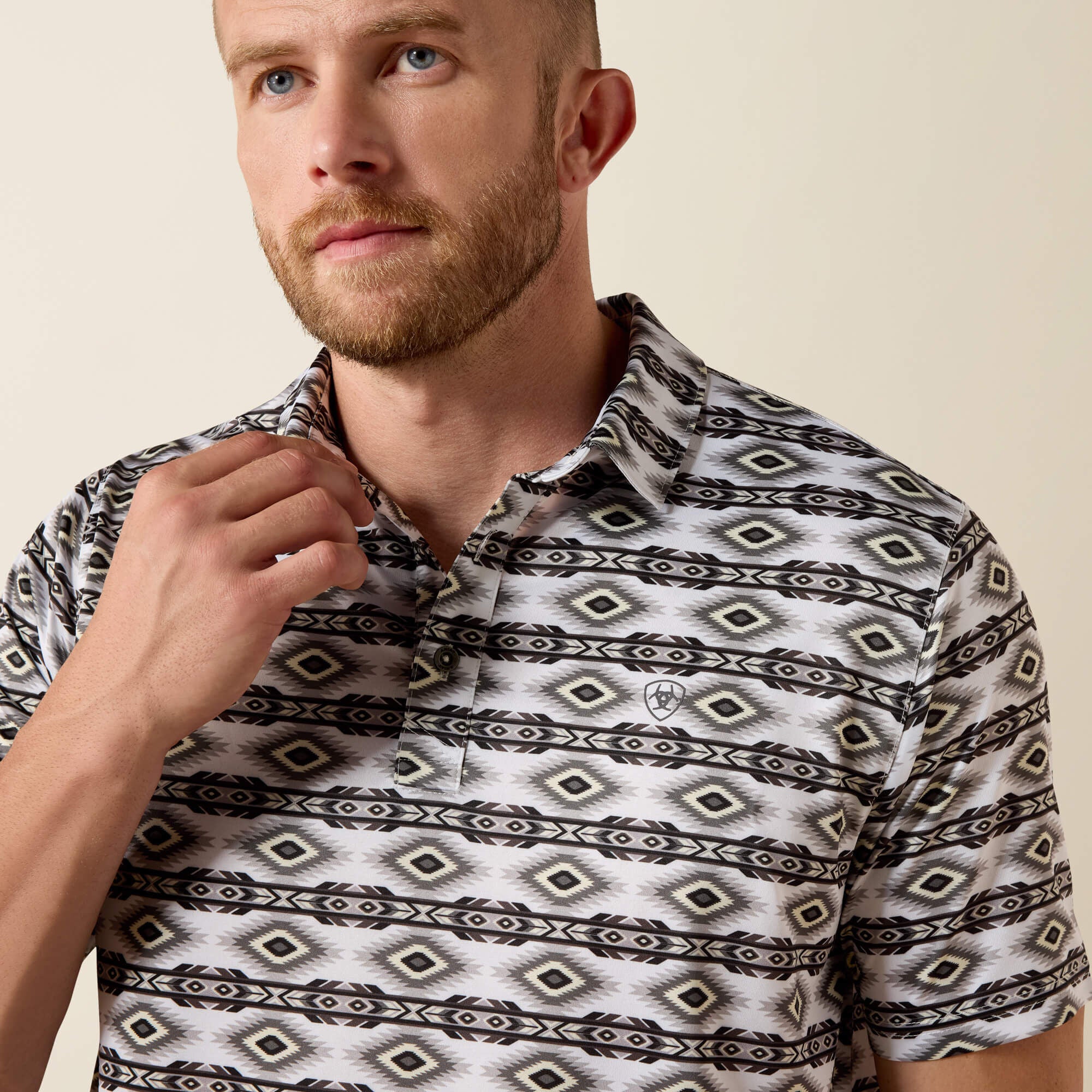 Ariat / All Over Print Fitted Polo