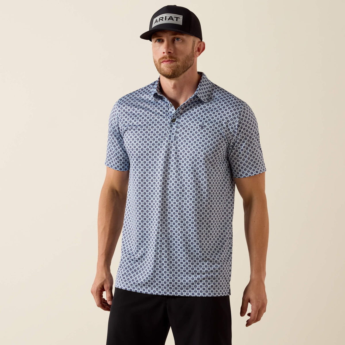 Ariat / All Over Print Fitted Polo