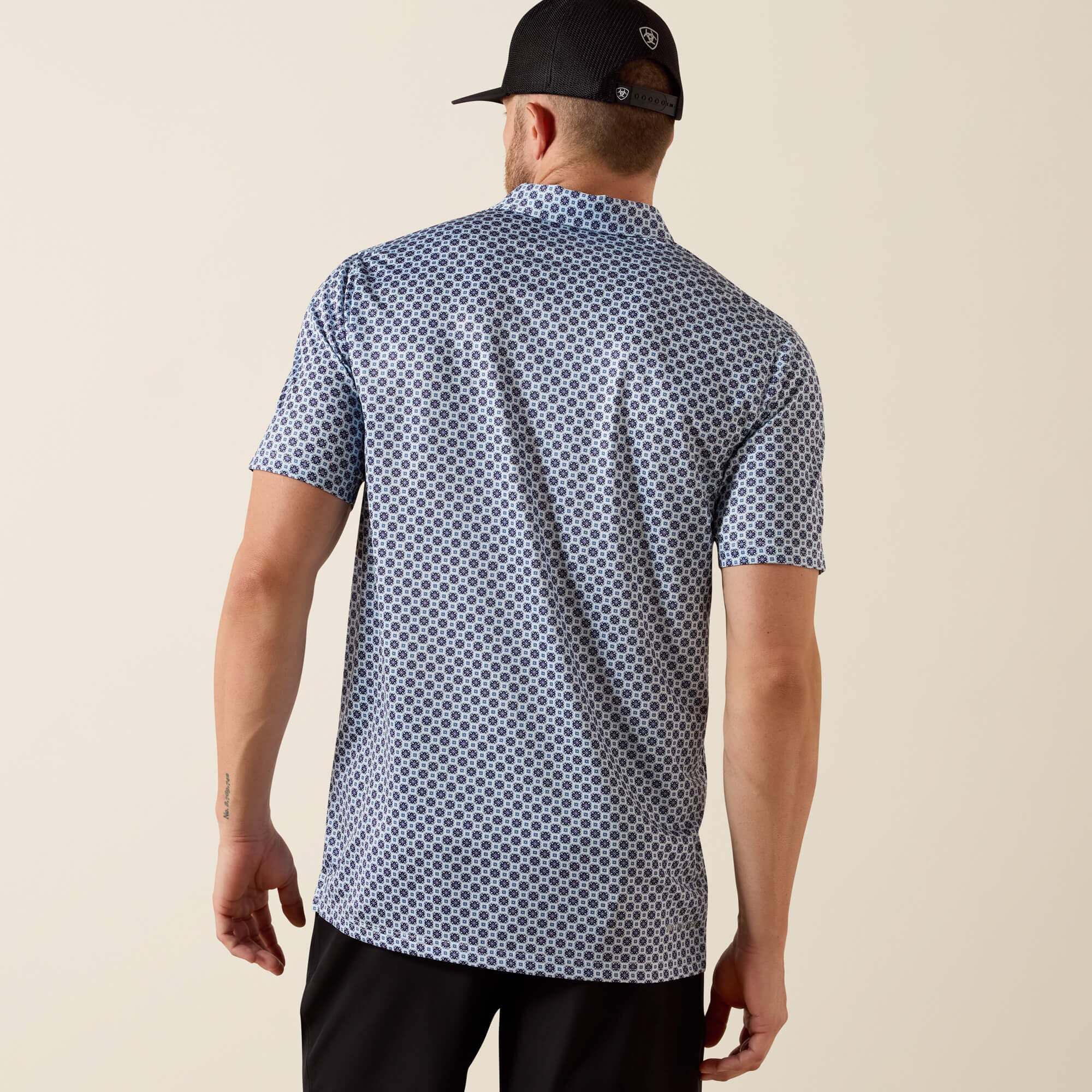 Ariat / All Over Print Fitted Polo