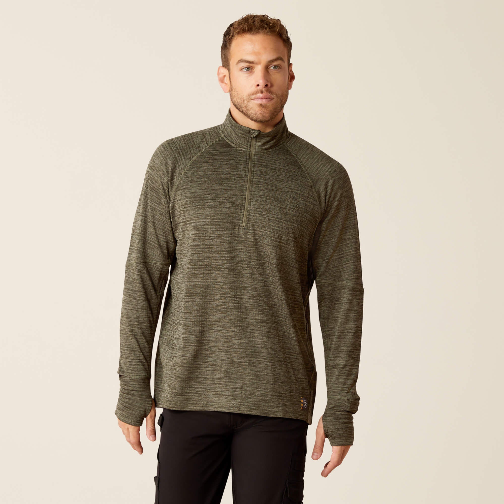 Ariat / Rebar Gridwork Baselayer 1/4 Zip T-Shirt