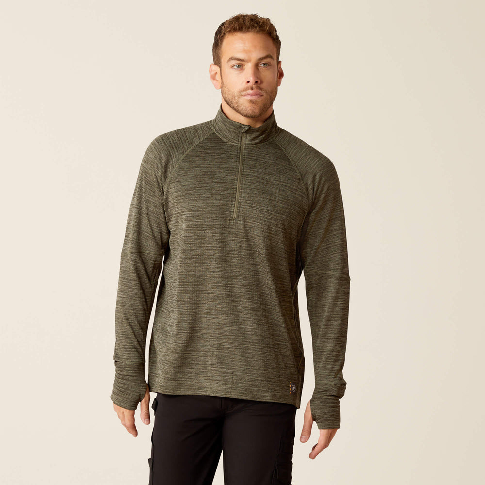Ariat / Rebar Gridwork Baselayer 1/4 Zip T-Shirt
