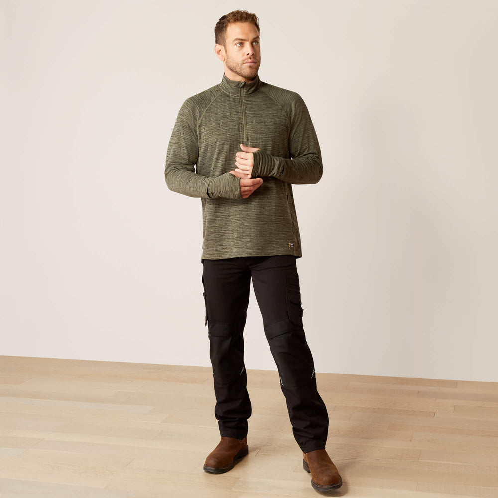 Ariat / Rebar Gridwork Baselayer 1/4 Zip T-Shirt