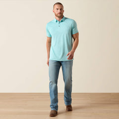 Ariat / Jacquard Printed Fitted Polo