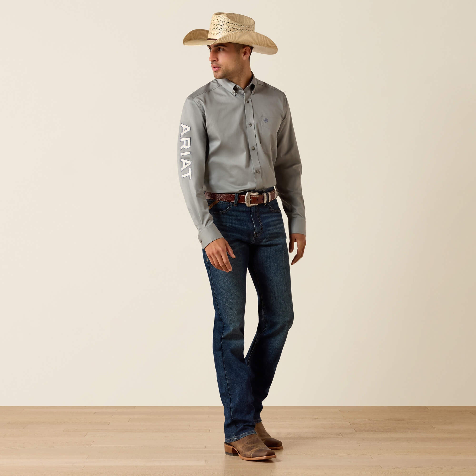 Ariat / Team Logo Lightweight Twill Fitted Shirt