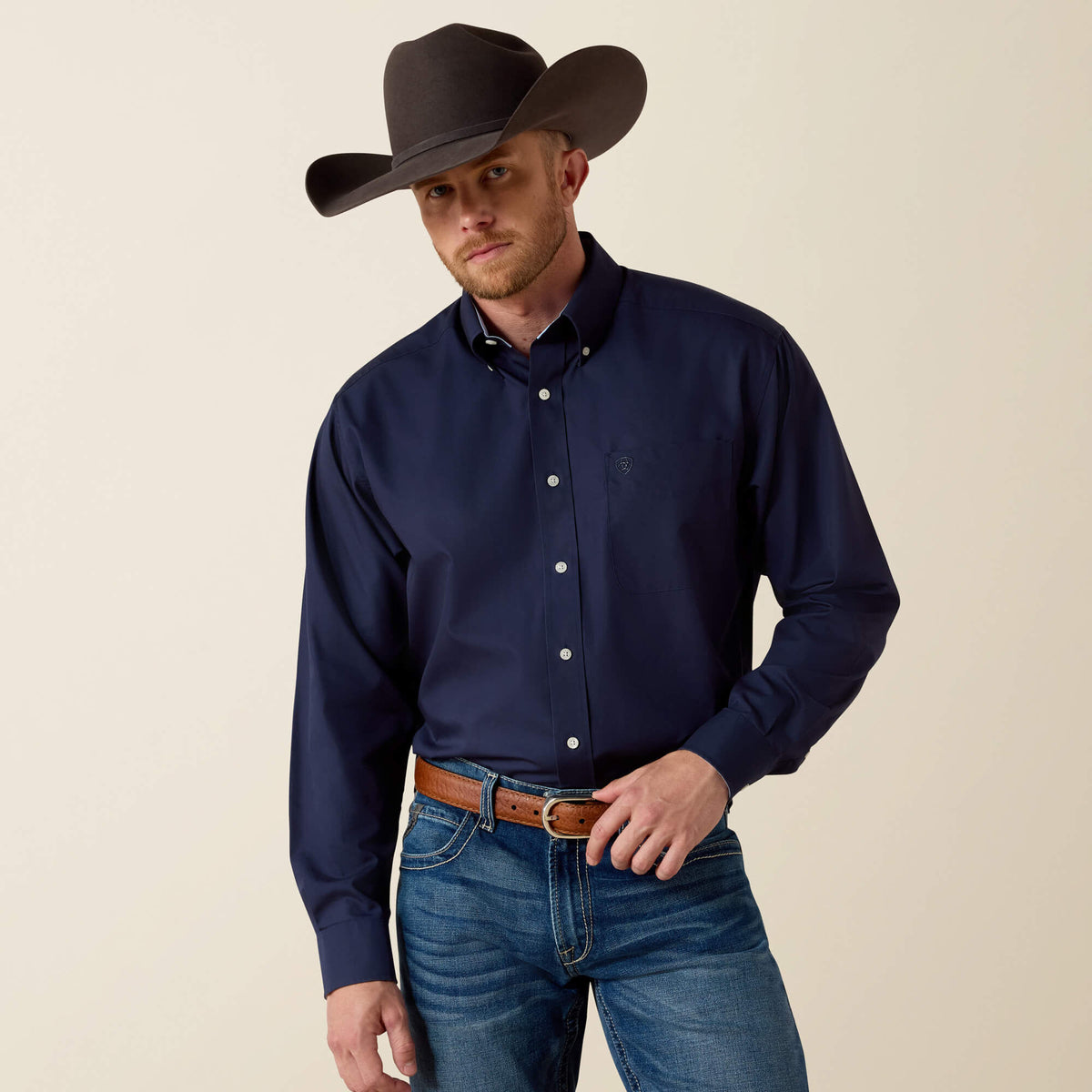 Ariat / Wrinkle Free Solid Classic Fit Shirt