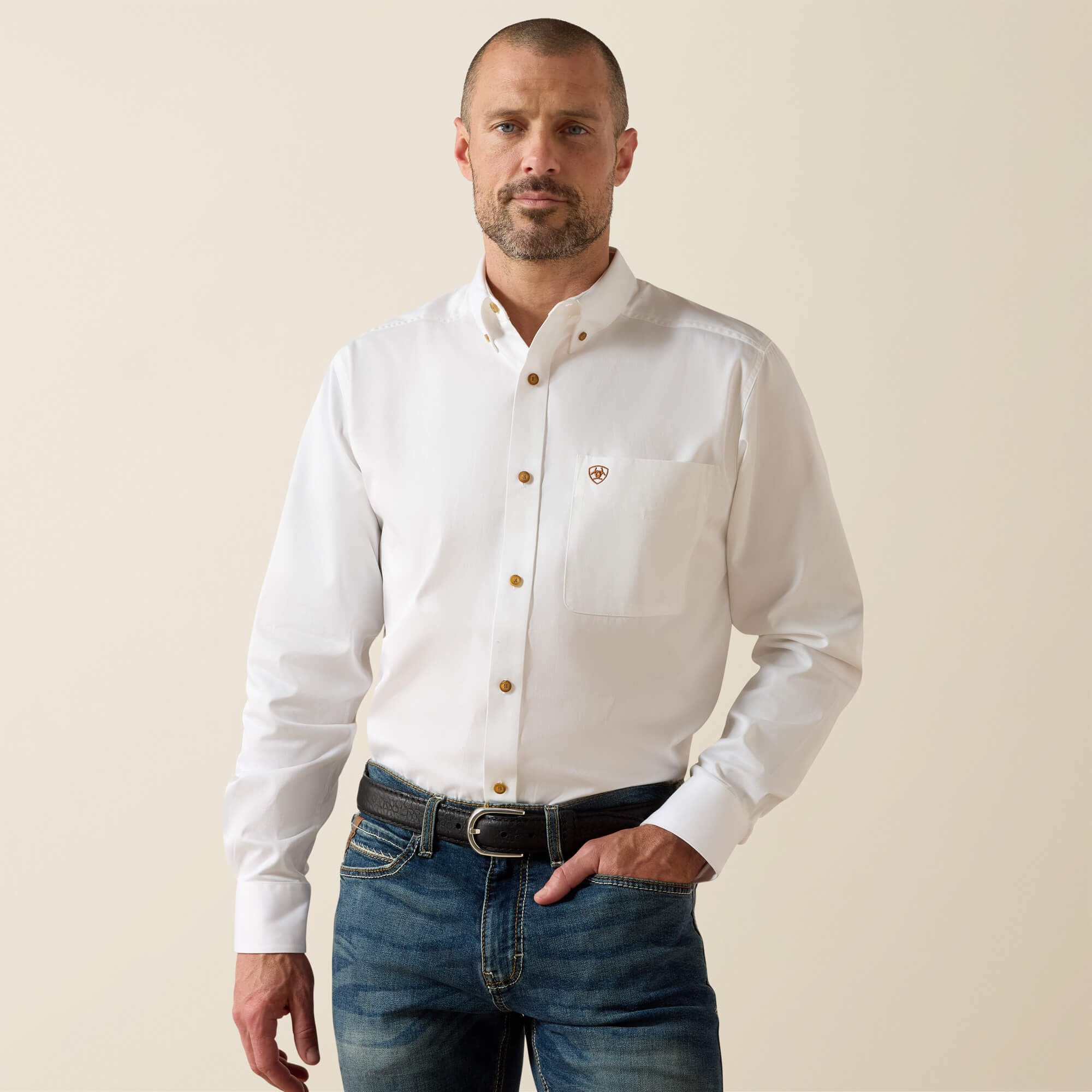 Ariat / Solid Twill Fitted Shirt