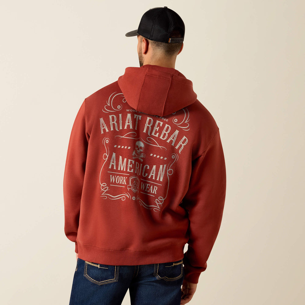 Ariat / Rebar Lightweight Label Full Zip Hoodie