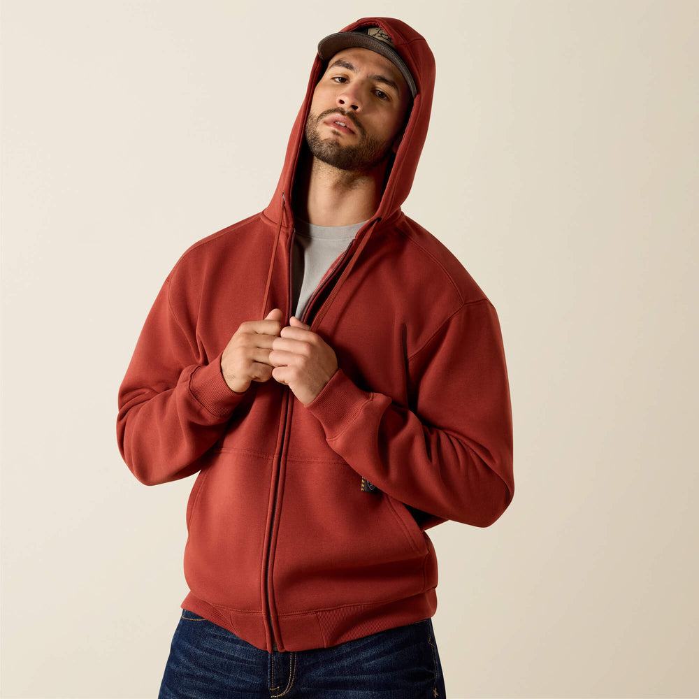 Ariat / Rebar Lightweight Label Full Zip Hoodie