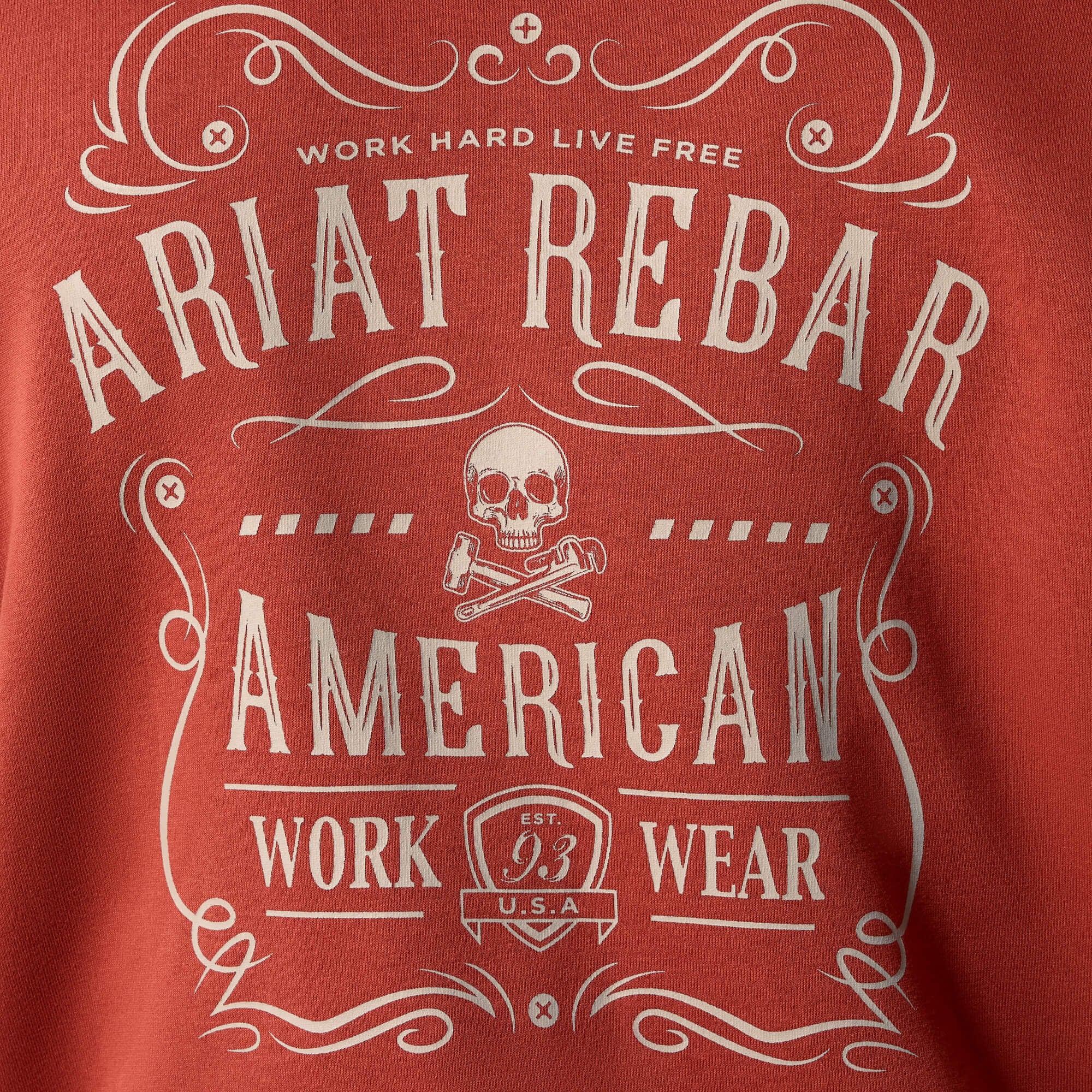 Ariat / Rebar Lightweight Label Full Zip Hoodie