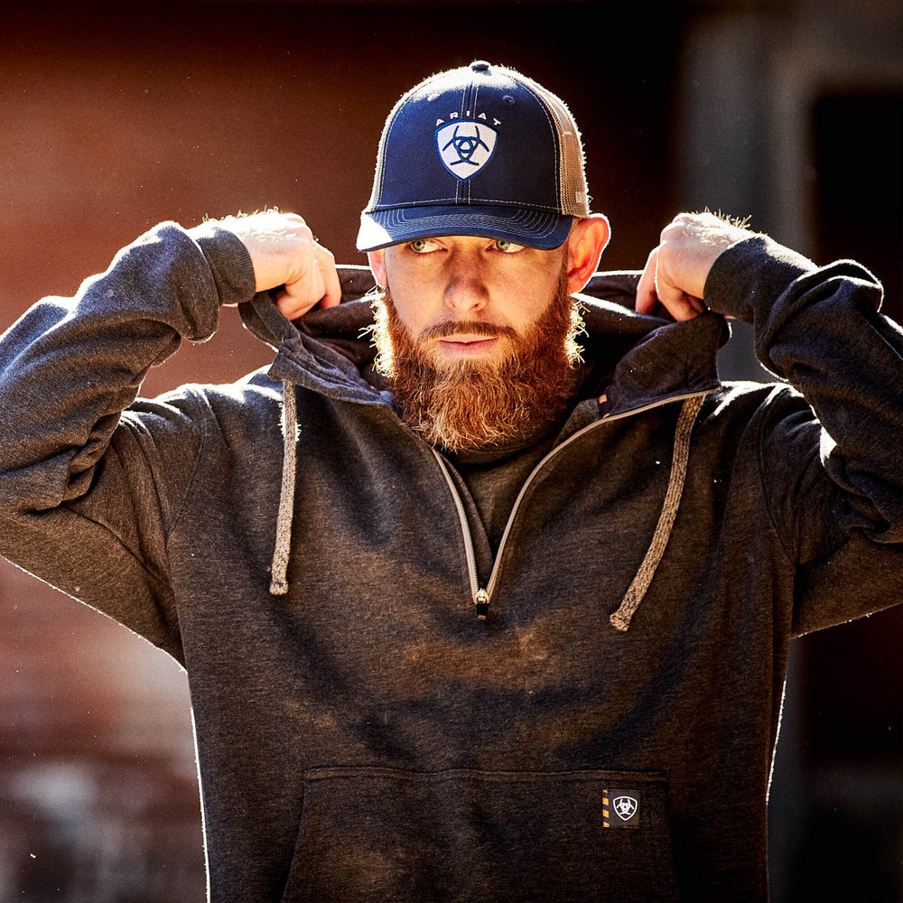 Ariat / Rebar Workman 1/4 Zip Hoodie