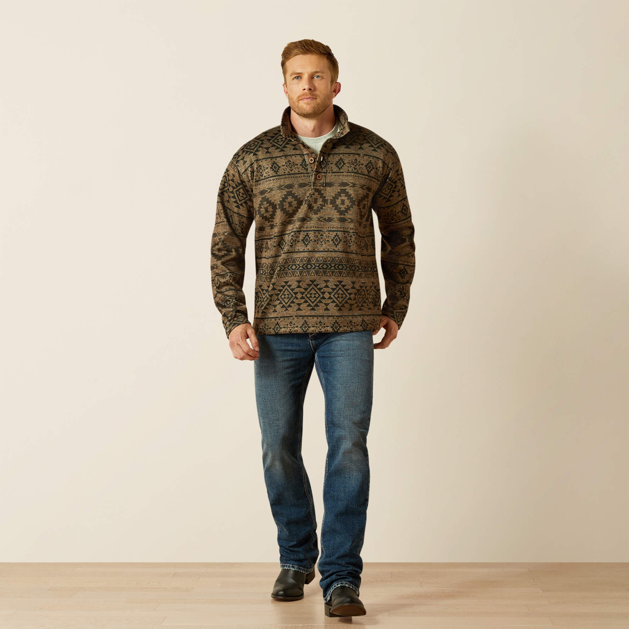Ariat / Caldwell 1/4 Button Sweater