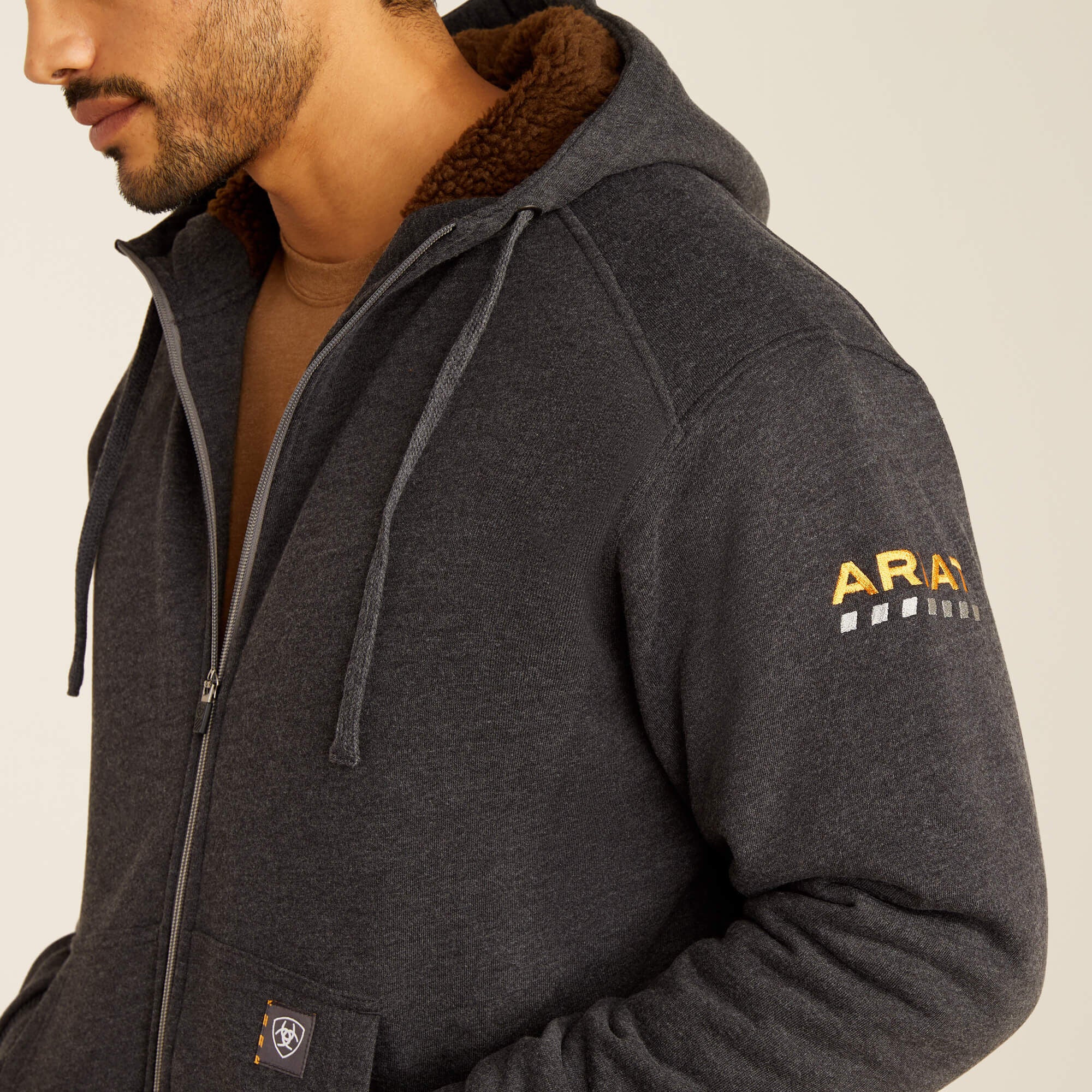 Ariat / Rebar All-Weather Sherpa-Lined Full Zip Hoodie