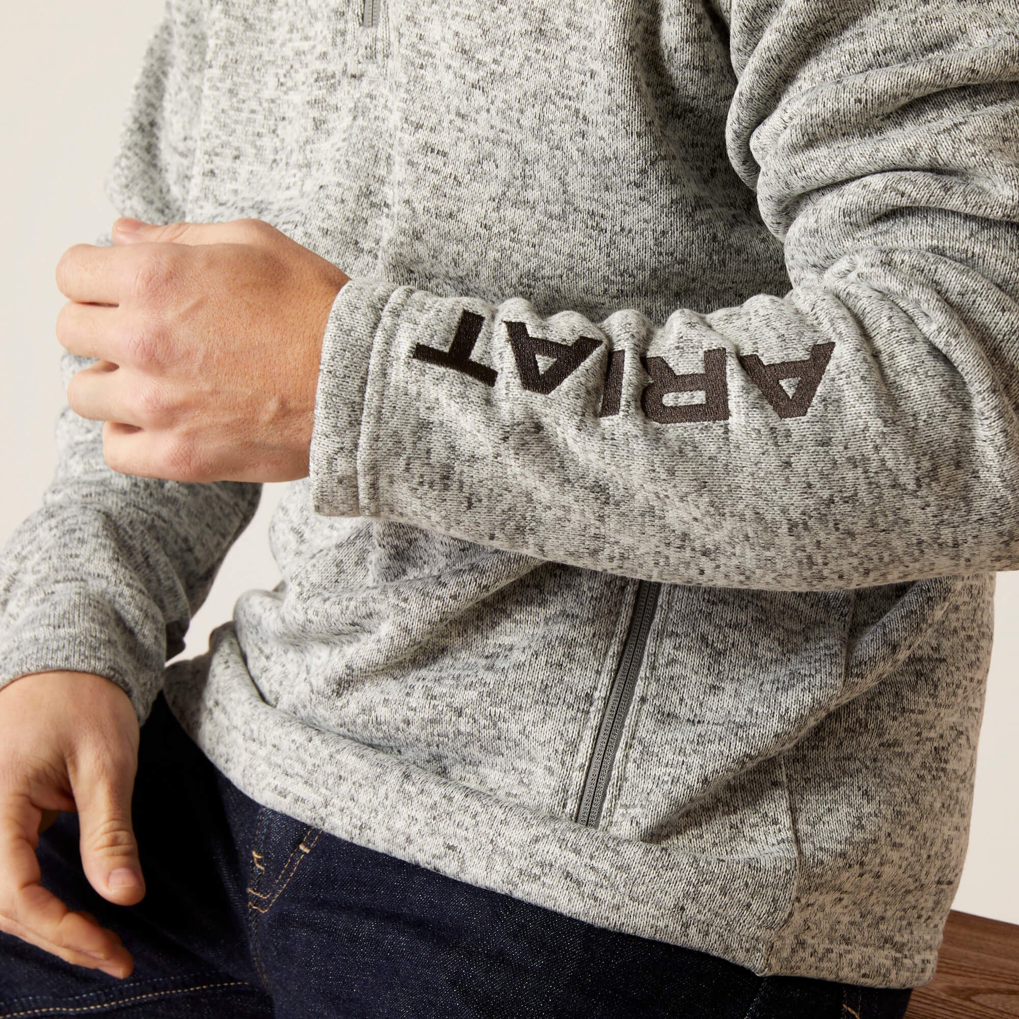 Ariat / Caldwell Logo 1/4 Zip Sweater