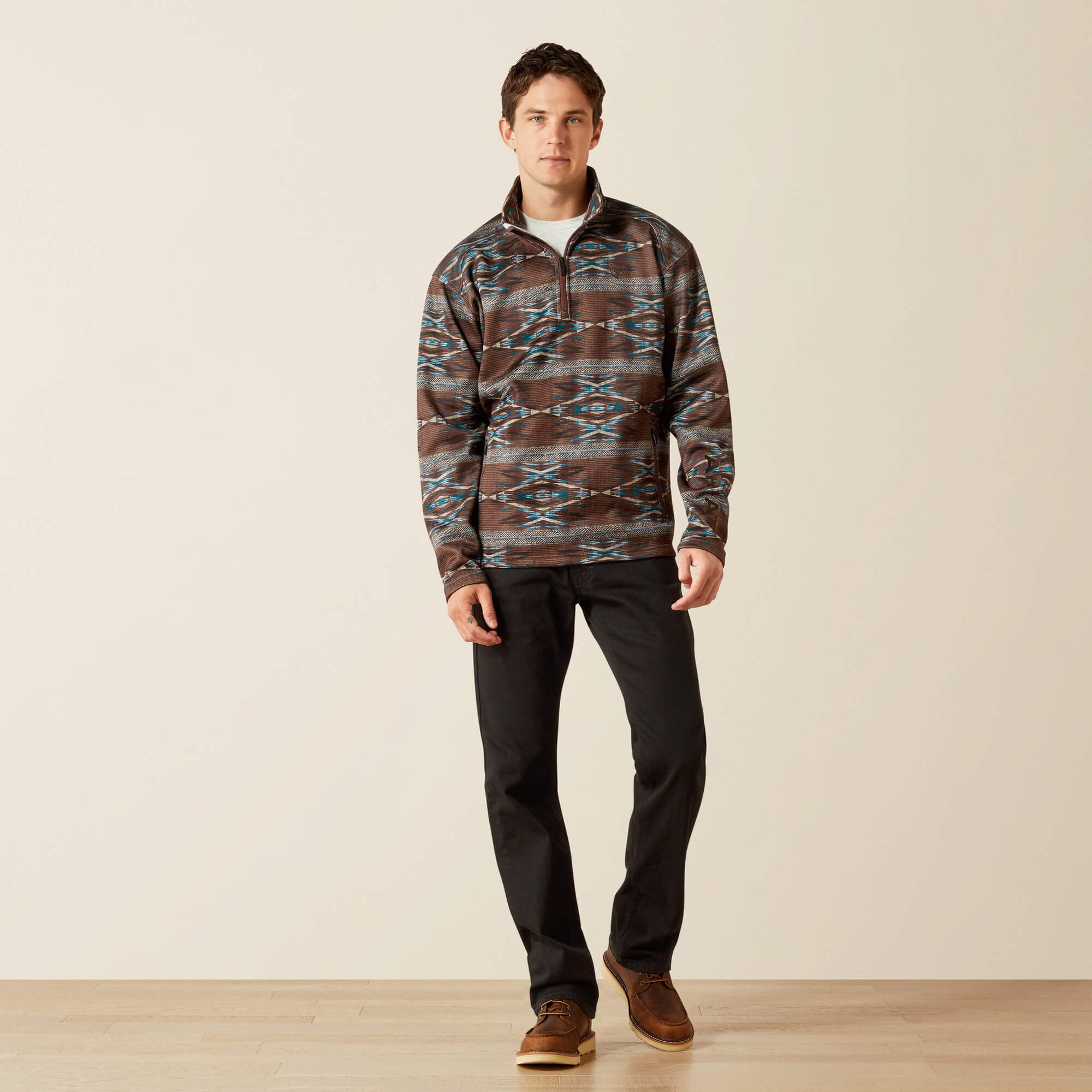 Ariat / Caldwell Logo 1/4 Zip Sweater