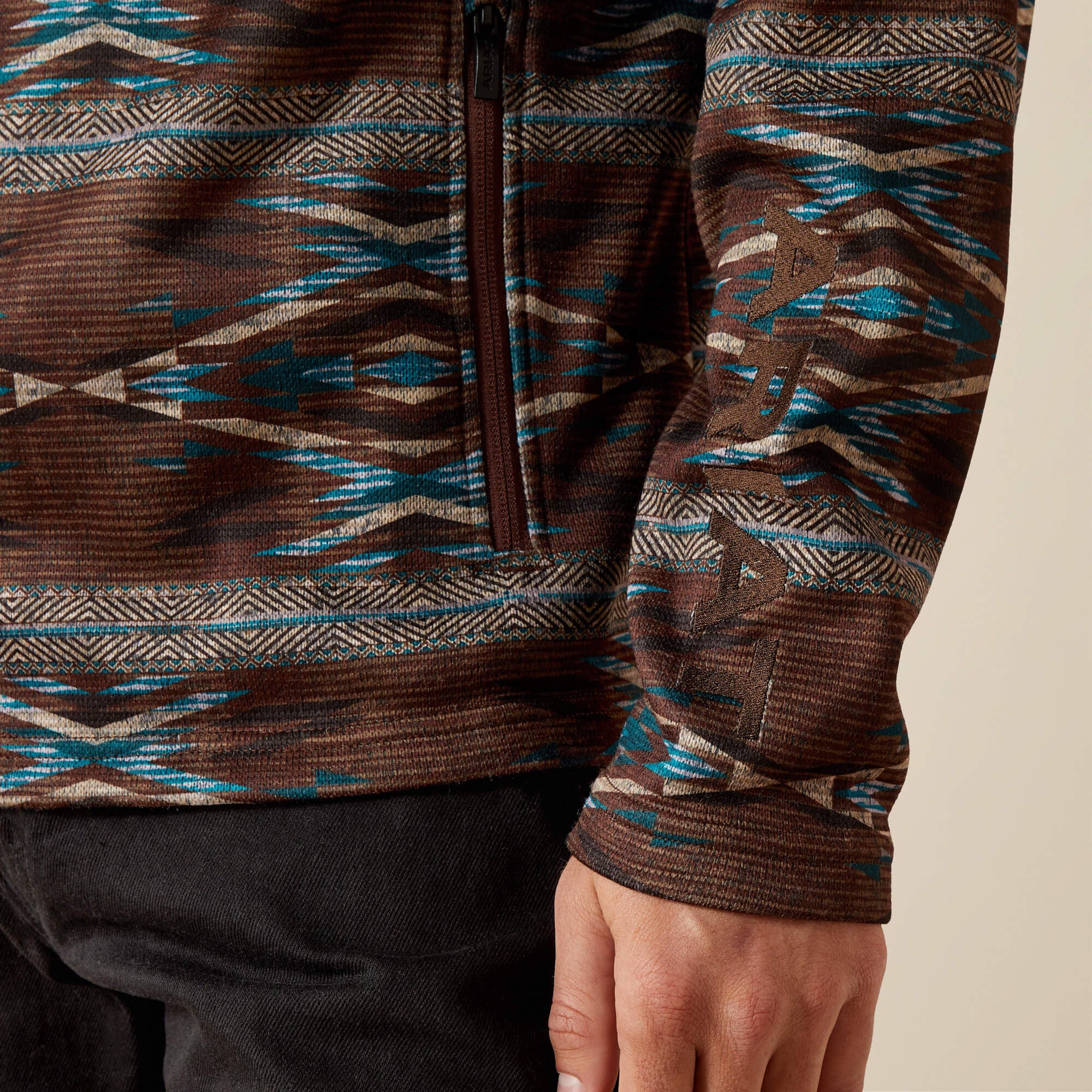 Ariat / Caldwell Logo 1/4 Zip Sweater