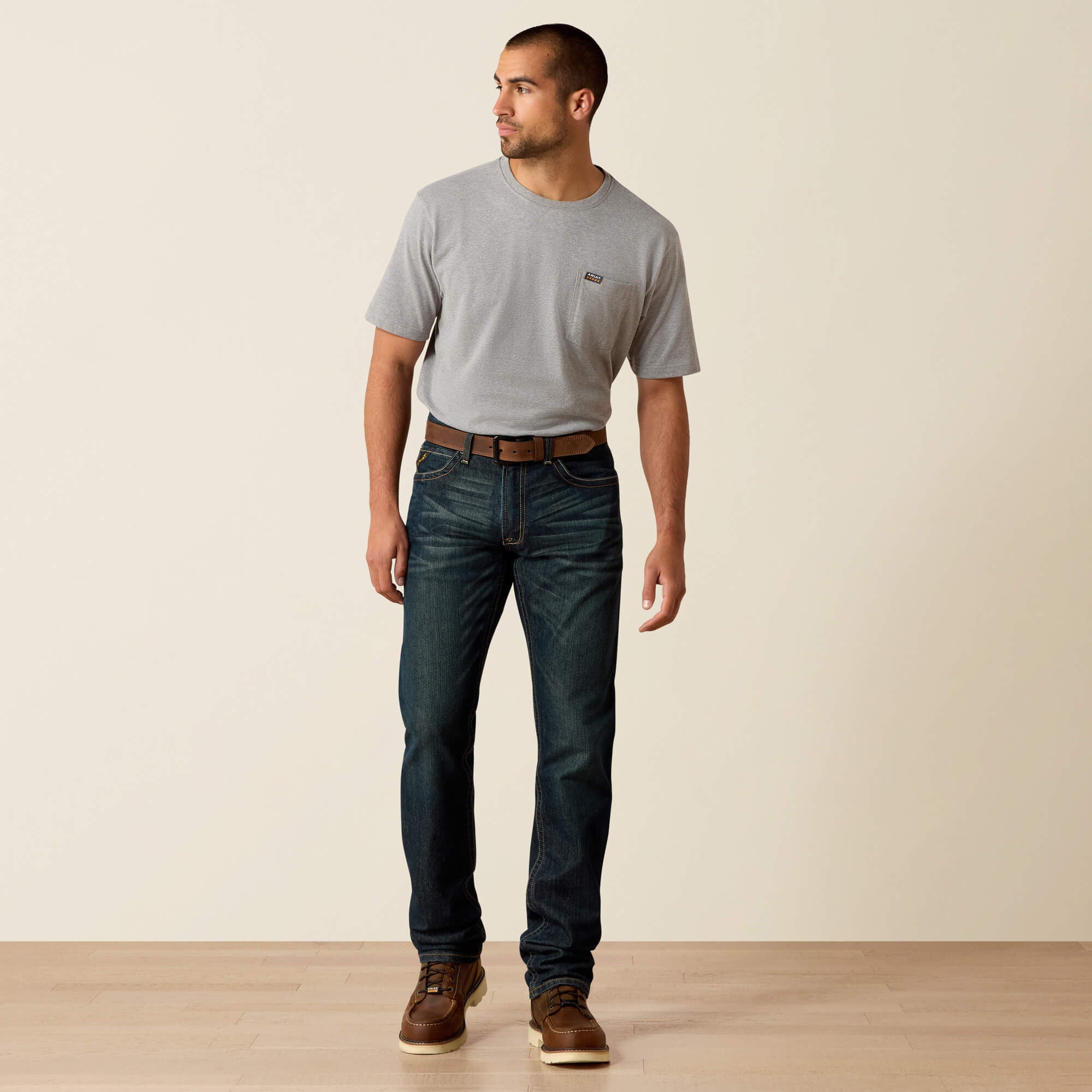 Ariat / Rebar M4 Relaxed DuraStretch Edge Stackable Straight Leg Jean