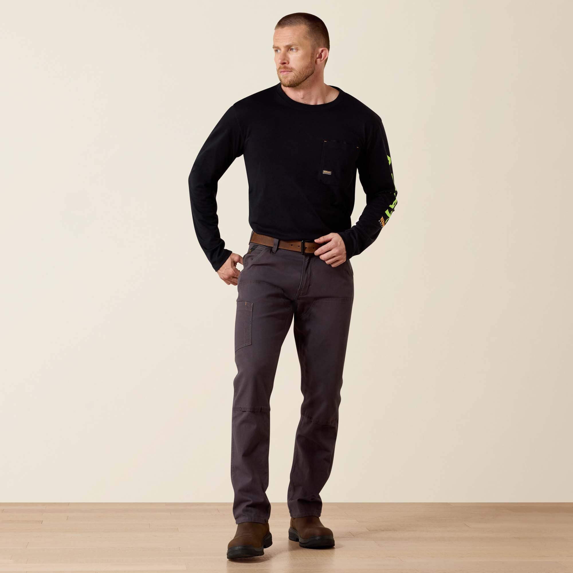 Ariat / Rebar M4 Low Rise DuraStretch Made Tough Double Front Stackable Straight Leg Pant