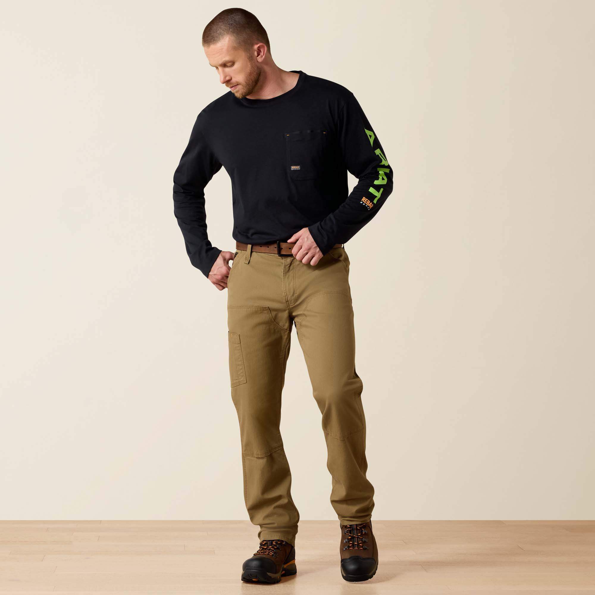 Ariat / Rebar M4 Low Rise DuraStretch Made Tough Double Front Stackable Straight Leg Pant