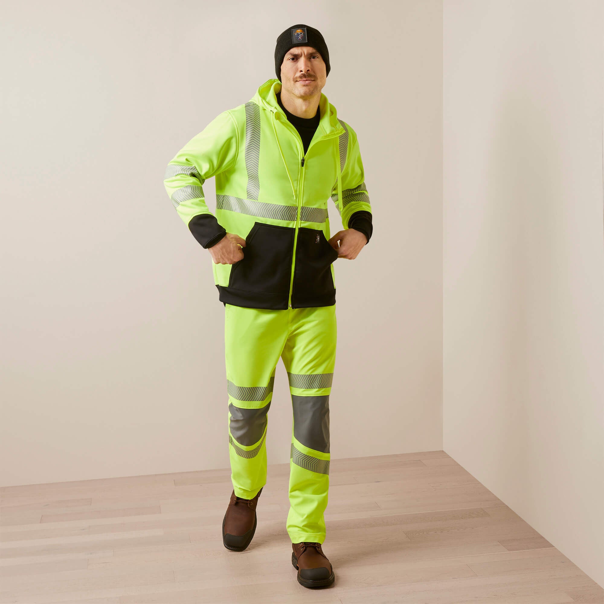 Ariat / Rebar WorkTek Hi-Vis Full Zip Hoodie