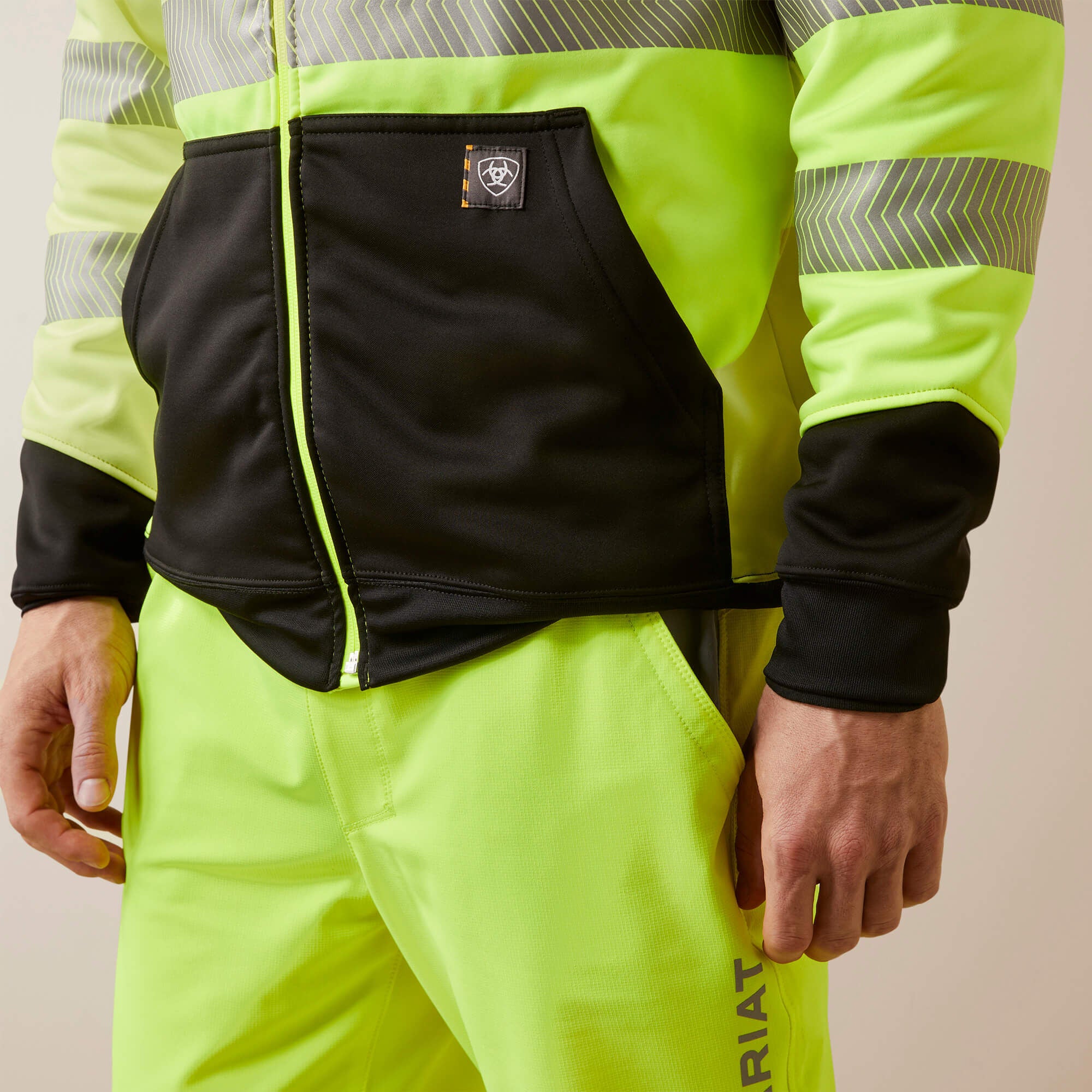Ariat / Rebar WorkTek Hi-Vis Full Zip Hoodie