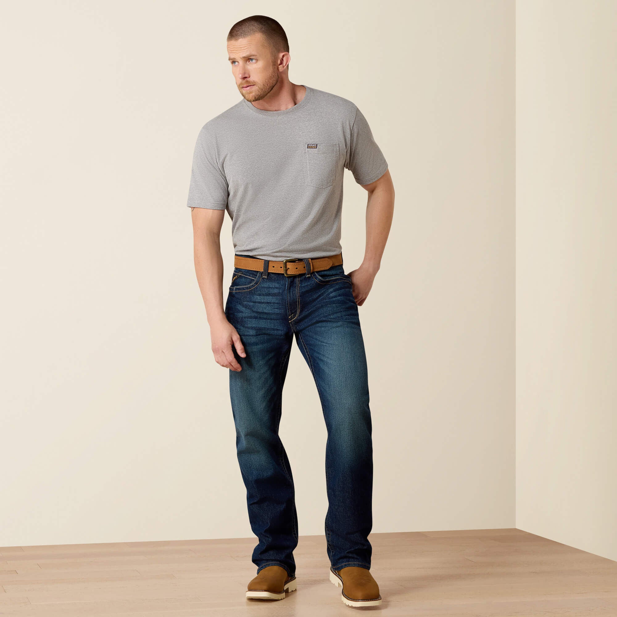 Ariat / Rebar M4 Low Rise DuraStretch Edge Boot Cut Jean