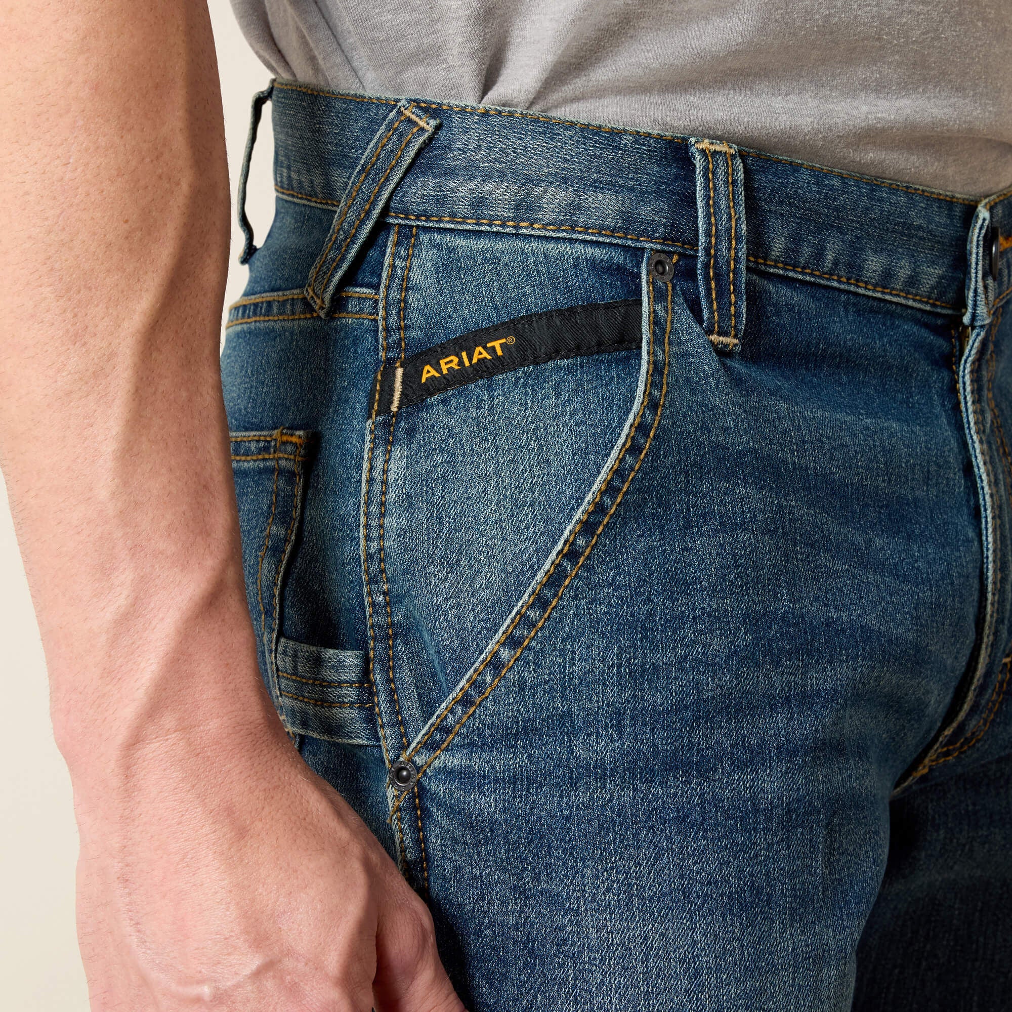 Ariat / Rebar M4 Low Rise DuraStretch Workhorse Boot Cut Jean