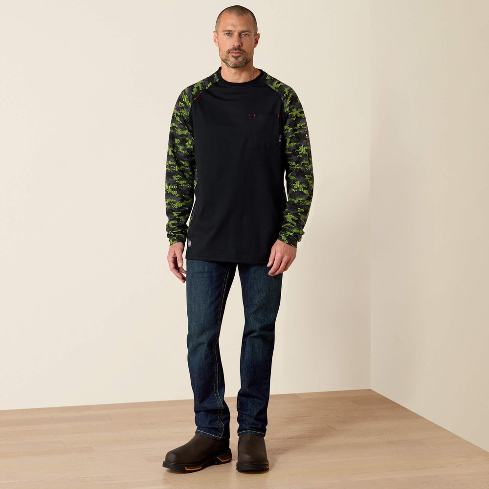 Ariat / FR AC Stretch Camo Baseball T-Shirt