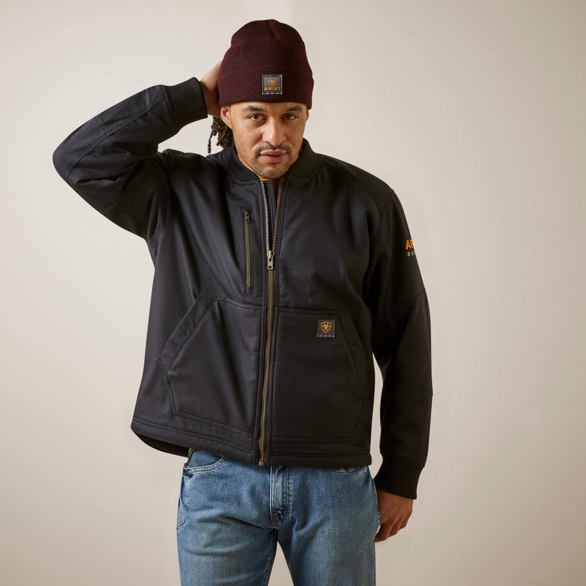 Ariat / Rebar Stretch Canvas Bomber Jacket