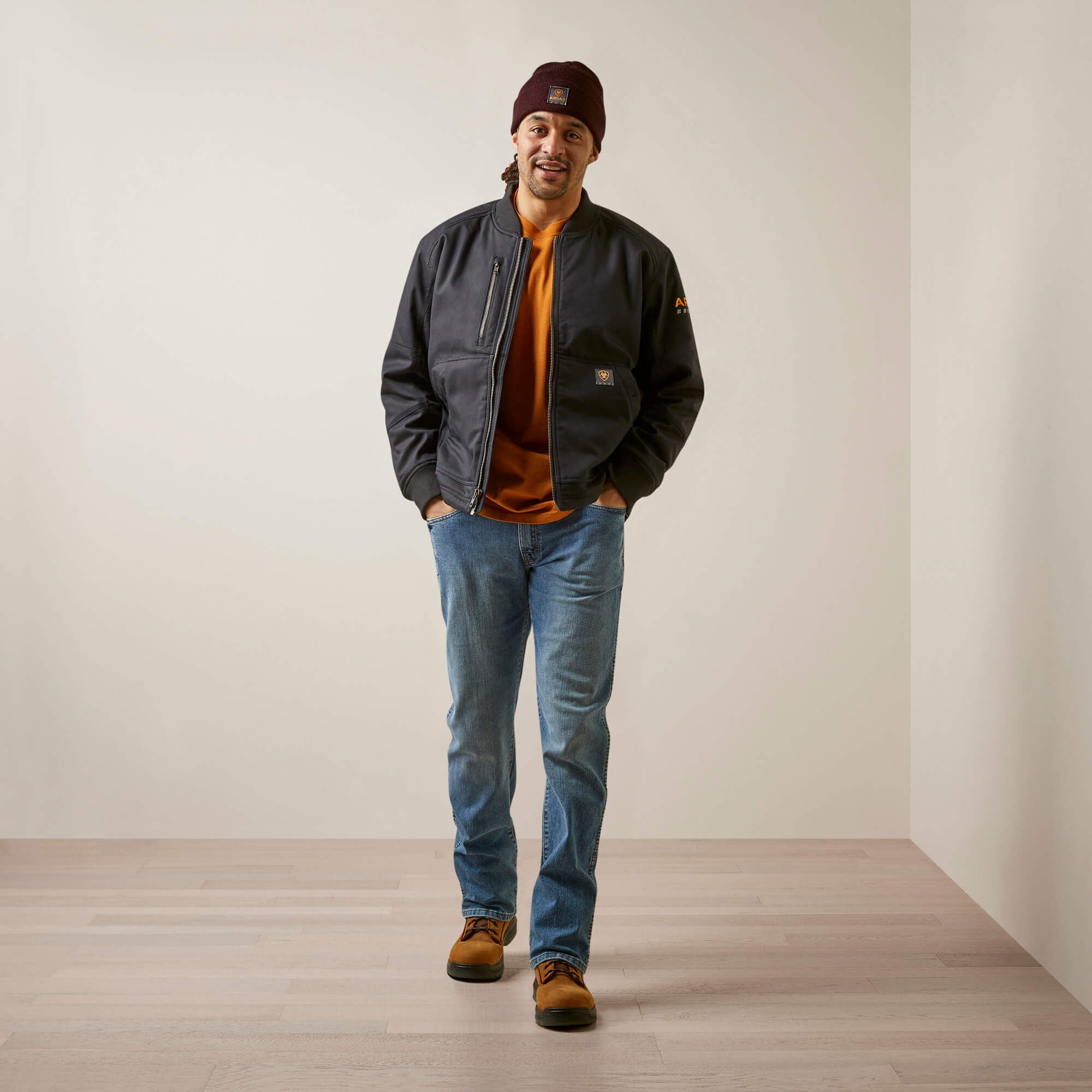 Ariat / Rebar Stretch Canvas Bomber Jacket