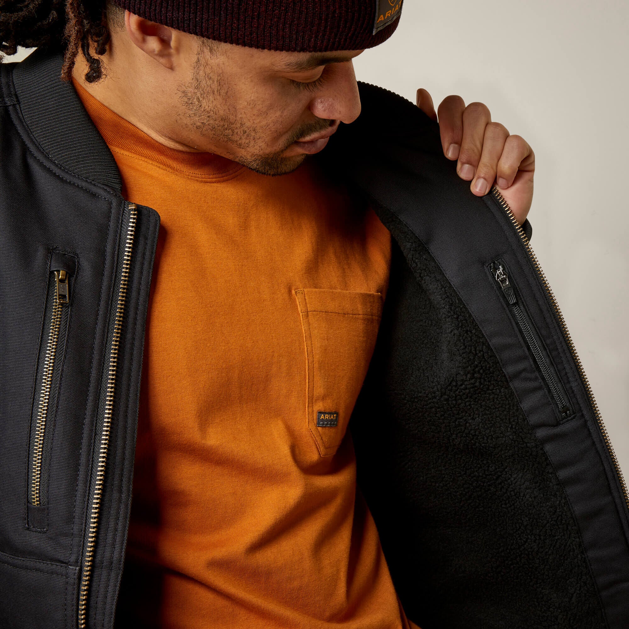 Ariat / Rebar Stretch Canvas Bomber Jacket